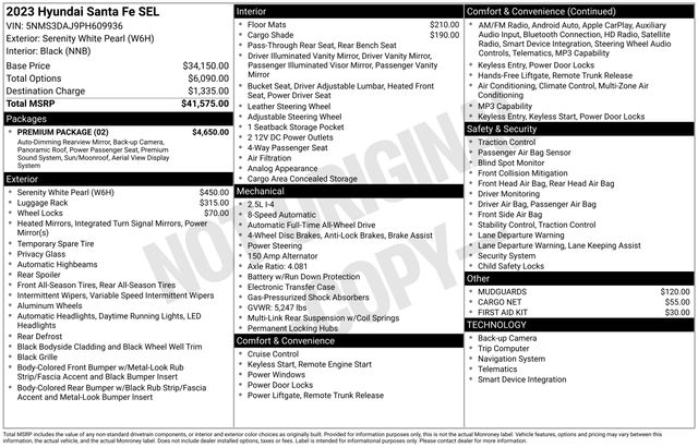 hyundai santa fe 2023 5NMS3DAJ9PH609936 image hyundai santa fe 2023 5NMS3DAJ9PH609936 image